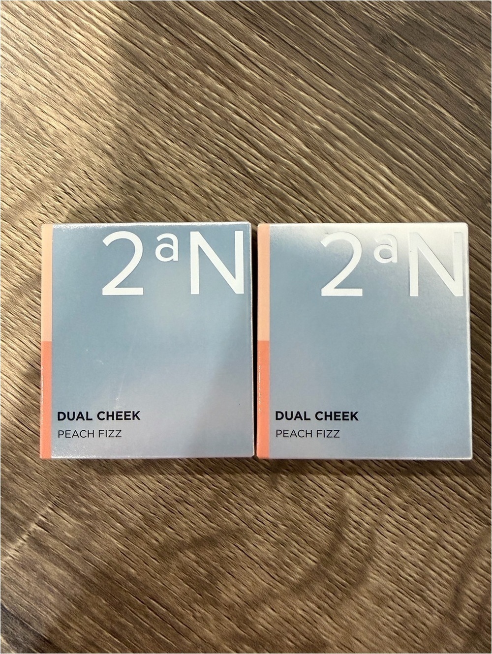 2 x 2aN Dual Cheek in 07 Peach Fizz New